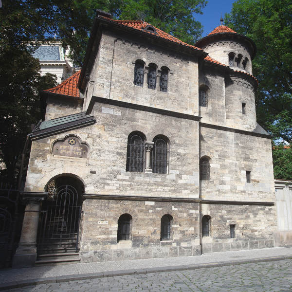 grey synagogue building