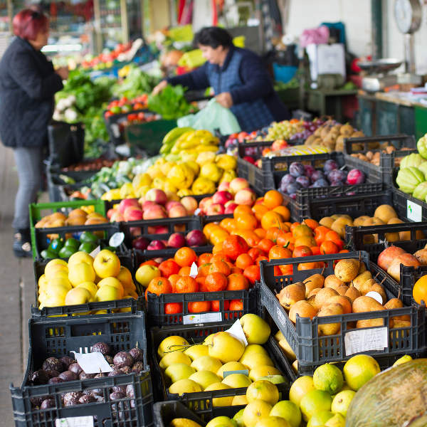 fruit vegetable stall