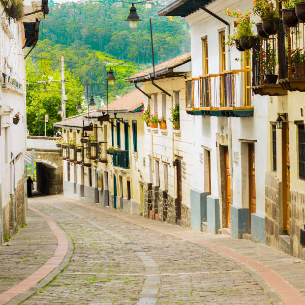 quito old town street