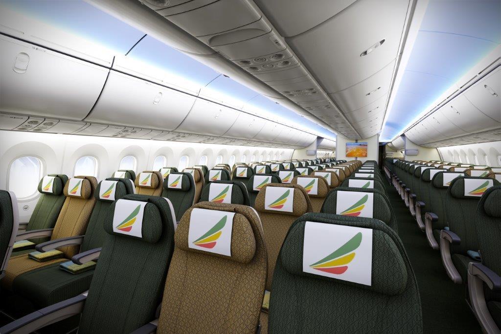 Boeing 787 ethiopian airlines схема салона